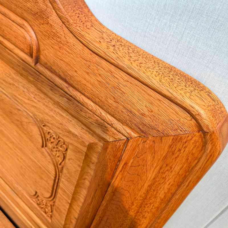 木蜡油工艺老虎脚新古典床！有1.5、1.8、2米。既大气又健康环保！(图6)