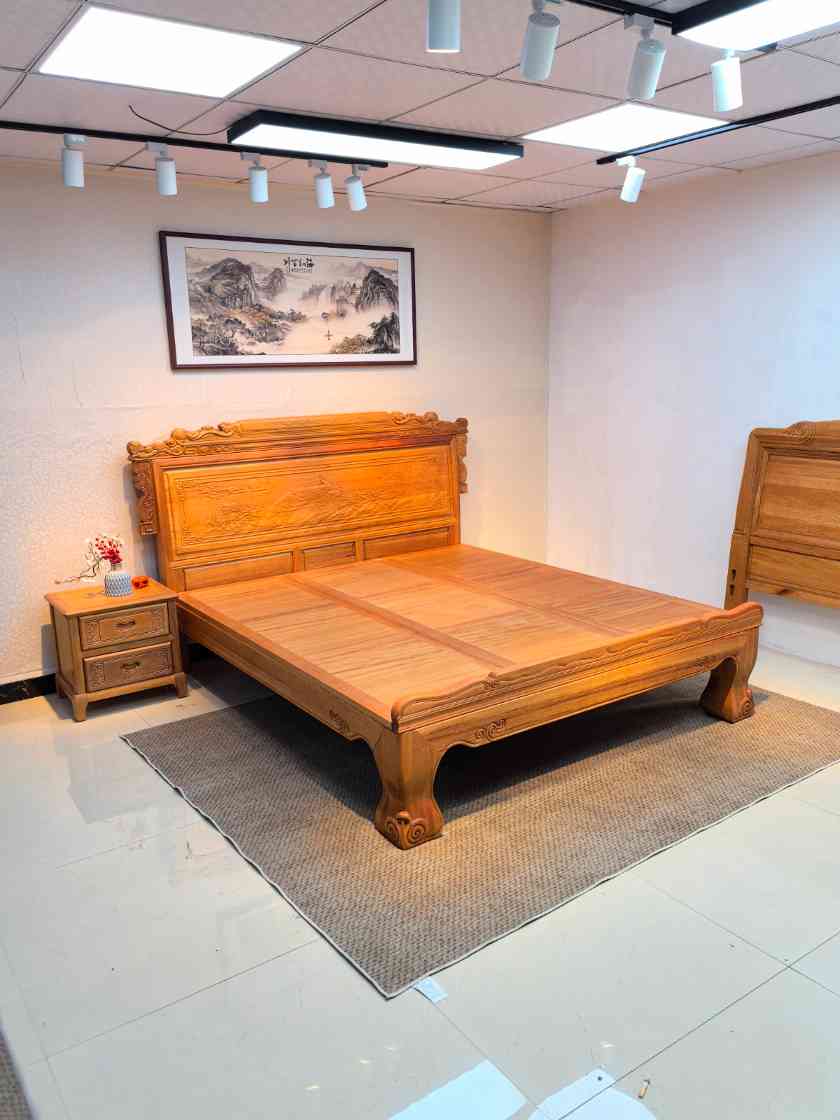 木蜡油工艺老虎脚新古典床！有1.5、1.8、2米。既大气又健康环保！(图2)